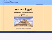 Tablet Screenshot of egyptology.nl